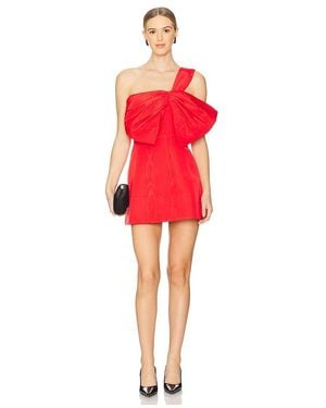 Bardot Bella Bow Mini Dress - Red