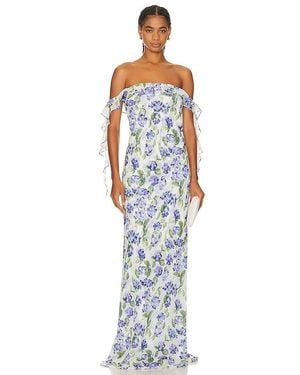 Amanda Uprichard X Revolve Marmont Gown - Blue