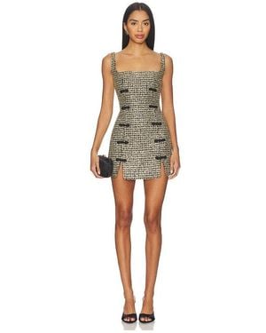 SAU LEE Aidan Tweed Dress - Multicolor