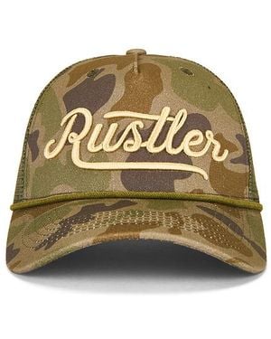 Rustler Hat Co. Camo Trucker Hat - Natural