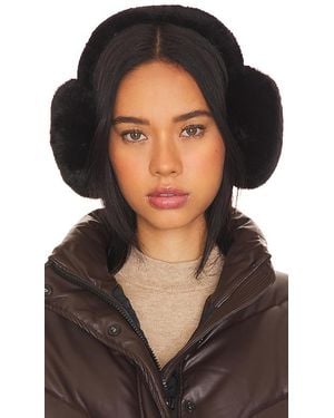 Hat Attack Oversized Faux Fur Earmuff - Black
