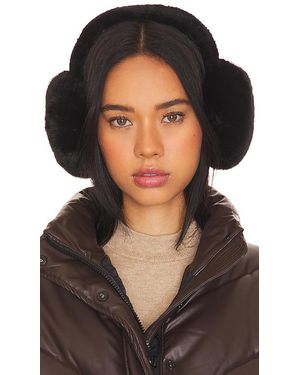 Hat Attack Oversized Faux Fur Earmuff - Black