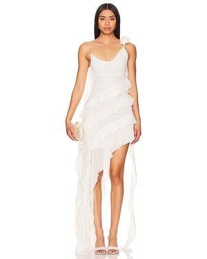 bubish Vestido Willow Ruffle Rosette En Color Blanco Talla (También En 6/Xs)