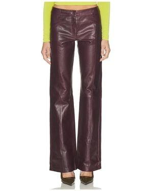 Mimchik Ventura Leather Pant - Rojo
