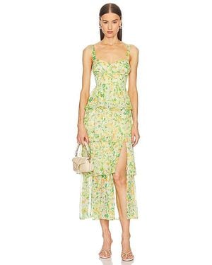 Astr Midsummer Dress - Yellow
