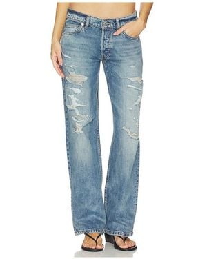 EB DENIM Jeans Low Rise Baggy - Blau
