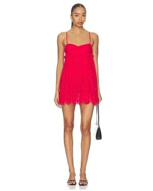 AFRM Aria Lace Dress - Red