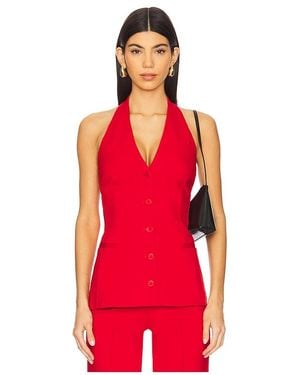 L'academie Kain Vest Top - Red