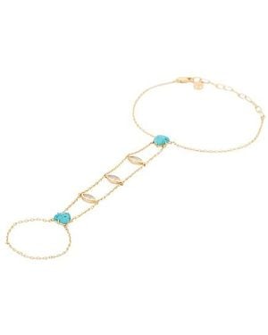 Ettika Solstice Hand Chain - Black