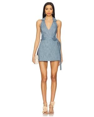 Alexis Zephyr Romper - Blue