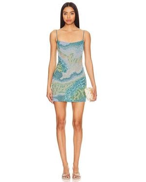 Cult Gaia Bebe Short Sleeveless Dress - Blue