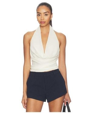 Nakedvice The Emma Top En Color Blanco Talla (También En Xs, S) - Azul