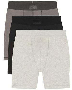 Skims Cotton 5 Boxer Brief 3-Pack - Black
