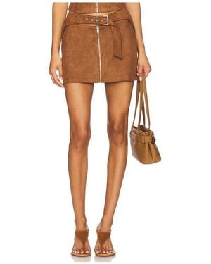 BY.DYLN Regina Mini Skirt - Brown
