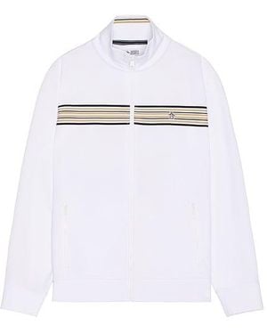 Original Penguin Chest Stripe Tape Track Jacket - White