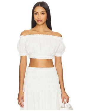 Lovers + Friends Alessia Cropped Top - White
