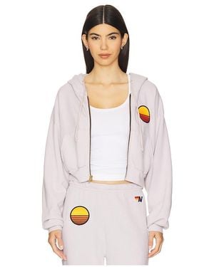 Aviator Nation Sunset Patch パーカー - ホワイト