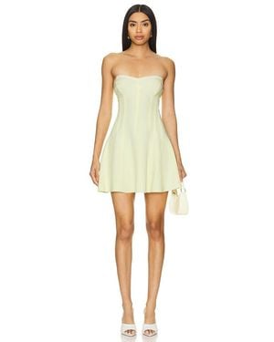 Norma Kamali X Revolve Grace Strapless Mini Dress - Yellow