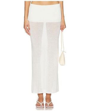 geel Danni Skirt - White