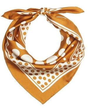 Zimmermann Pañuelo Printed Silk Triangle En Color Marrón Talla - Naranja