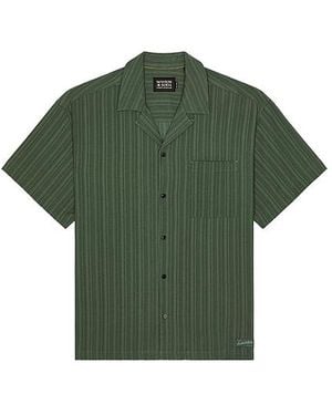 Scotch & Soda Striped Short Sleeved Shirt - Green