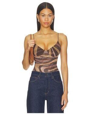 L'Agence 'Agence Elowen Underwire Bodysuit - Blue
