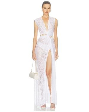 Sid Neigum Lace Triple Loop Knit Dress - ホワイト