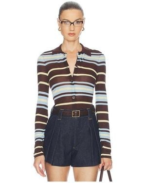 ALIGNE Sue-Ellen Sheet Knitted Shirt - Blue