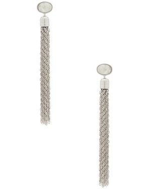 Lelet Charlotte Tassel Earrings - White