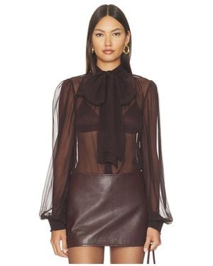 retroféte Halsi Top - Brown
