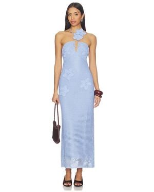 Line & Dot Gienna Sweater Maxi Dress - Blue