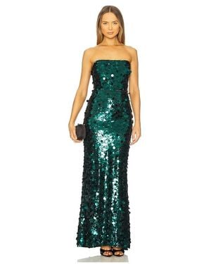 Bronx and Banco Farah Sequin Strapless Maxi Dress - White