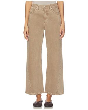 Pistola Kyra High Rise Bowed Wide Jeans - Natural