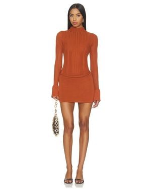 Significant Other Kinga Long Sleeve Mini Dress - Orange