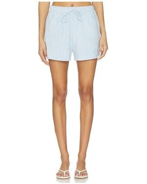 Bobi Shorts De Felpa Relajados Relaxed Terry Short En Color Bebe Azul Talla (También En Xs, S, M, Xl)