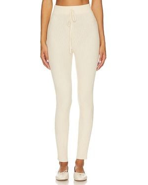 Varley Mocado Rib Knit Legging - Natural