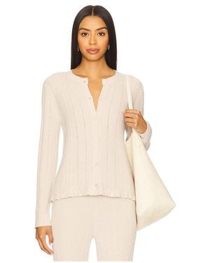 Barefoot Dreams Cárdigan De Punto Trenzado Con Volante Cable Knit Cardigan With Ruffle En Color Crema Talla (También En Xs, M) - Neutro