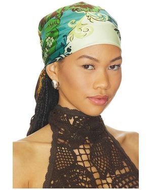 ALÉMAIS Florence Silk Scarf - Green