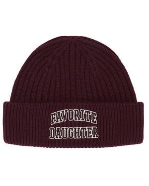 FAVORITE DAUGHTER The Classic Logo Beanie - Red