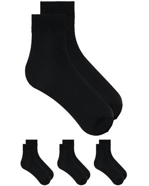 Commando 3 Pack High Socks - Black