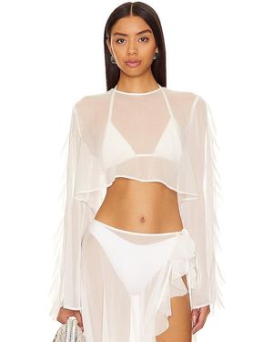 Shani Shemer Thoma Cropped Shirt - White