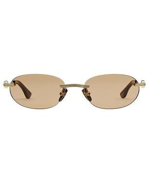 Chimi Cadenza Oval Sunglasses - Brown