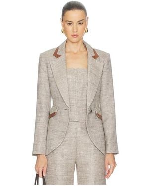 Smythe Taped Seamed Blazer - Natural