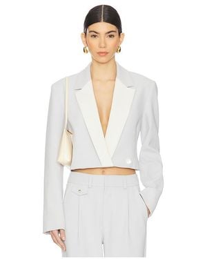 Kimberly Taylor Cara Cropped Blazer - White