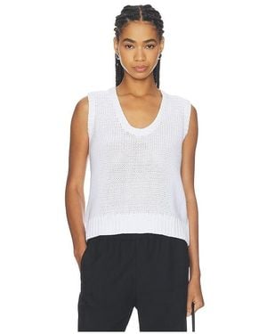 PERFECTWHITETEE Tanktop Aus Baumwollstrick Peggy - Weiß