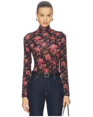 Ulla Johnson Aurelia Turtleneck Top en Black - Rouge