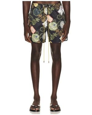 Rhude Badeshorts Vin - Schwarz
