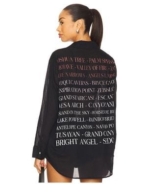Sundry Oversized Destinations Shirt - Black