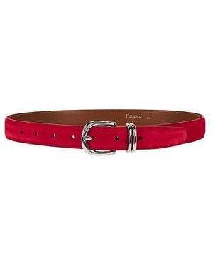 Flattered Veloursleder-Gürtel Beatrice - Rot