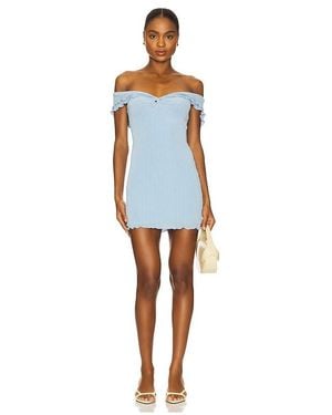 MORE TO COME Graciela Off Shoulder Dress - Blue